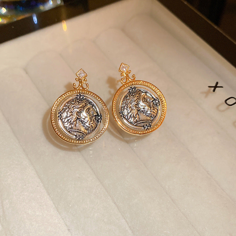 Wholesale Round Antique Metal Earrings